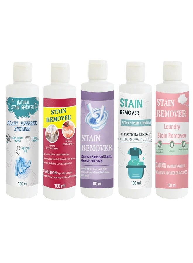 TOOVUS Stain Remover Combo Pack of Shirt, Red, Purple, Doll and Pink Stain Remover | Multi-Surface Cleaning Solution for Clothes, Fabrics, Upholstery (100 g Each) - Image 1